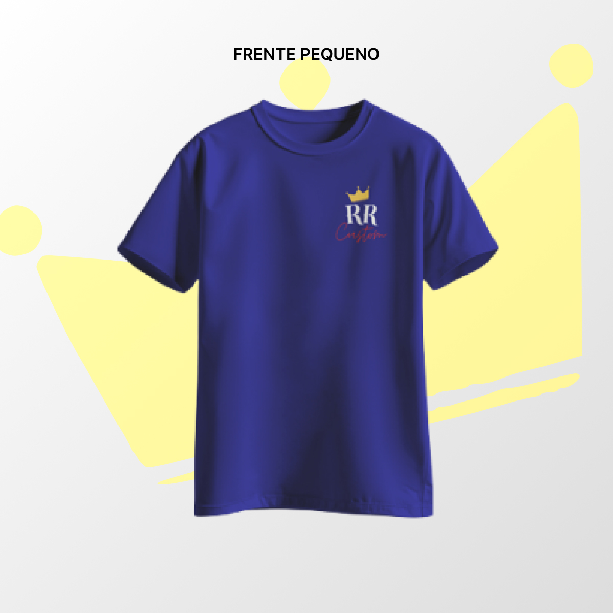 Camiseta algodão Frente Pequena Azul Marinho