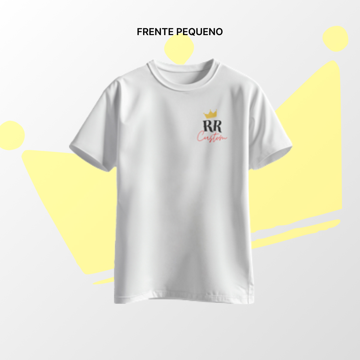 Camiseta algodão Frente Pequena Branco