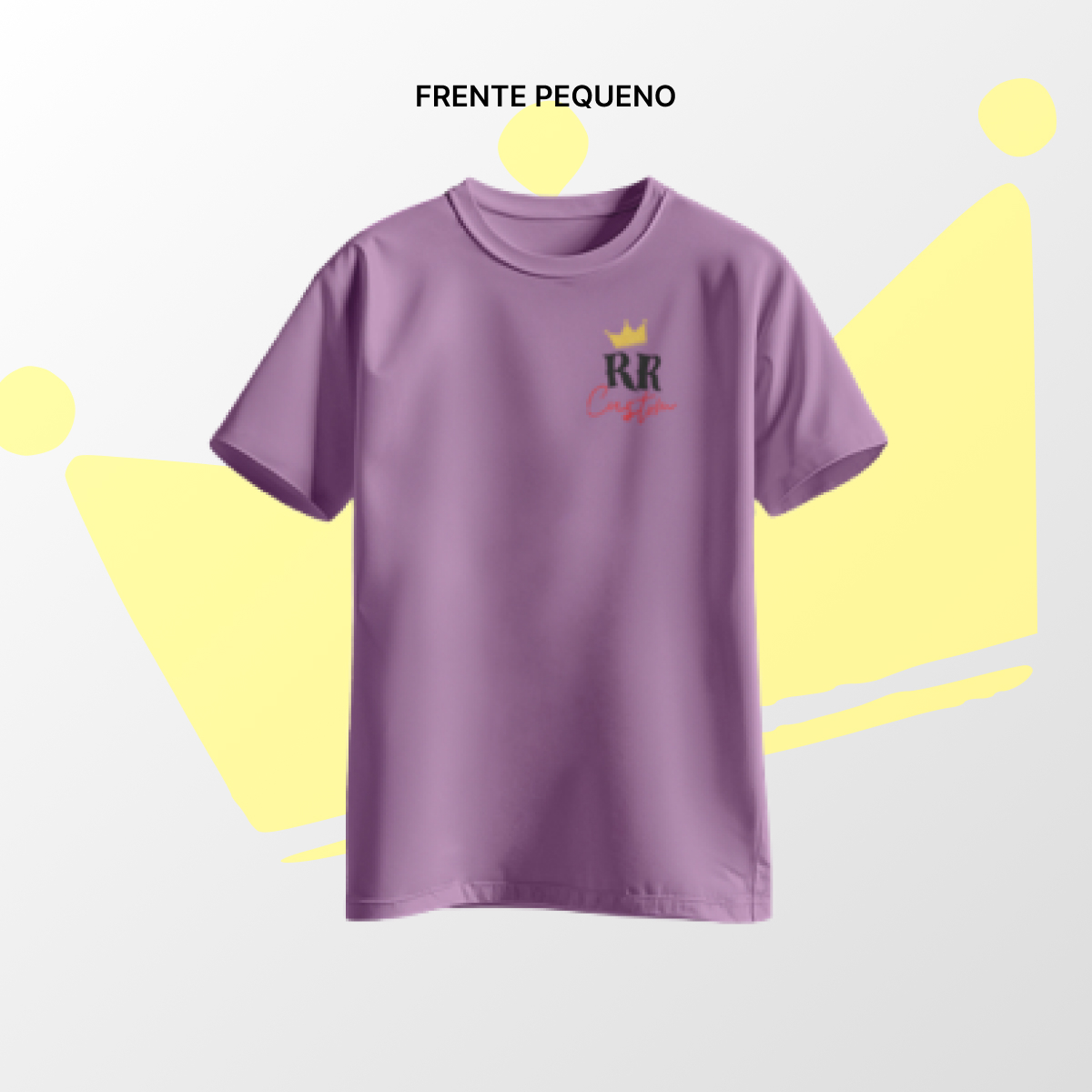 Camiseta algodão Frente Pequena Lilás