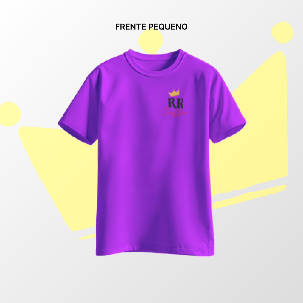 Camiseta algodão Frente Pequena Roxo