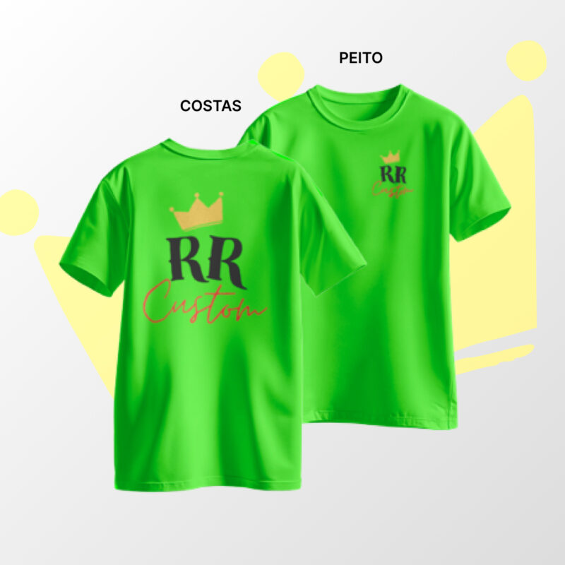 Camiseta Personalizada 100% Algodão - Verde Limão